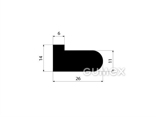 GUMMIPROFILE L-FORM - EPDM
